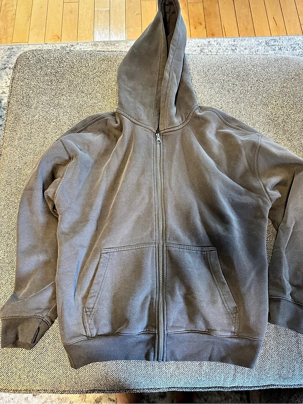 Hollister Boxy Zip-Up Hoodie Hooded Jacket Size Medium